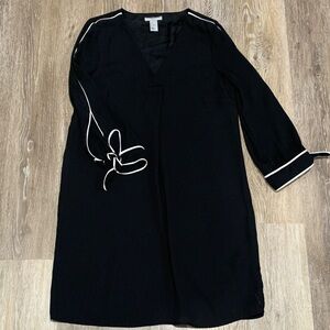 H&M Black Dress with White Accents